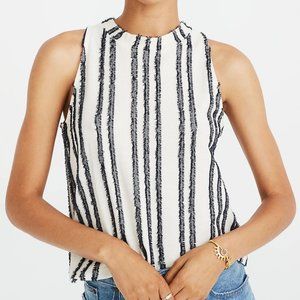 Blue and white stripe Madewell shirt XXL